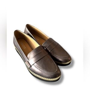 Women's Metallic Bronze Moccasins